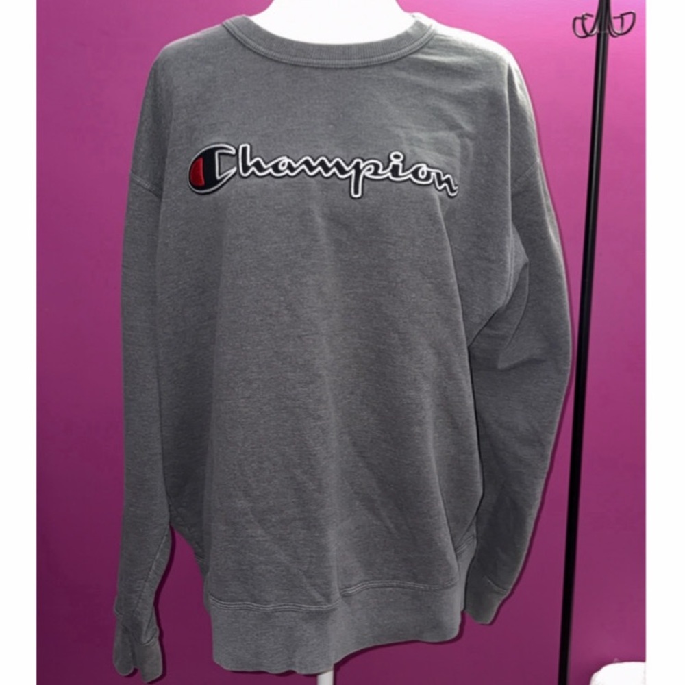 MENS Champion Charcoal Crewneck Sweater